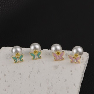 Bông tai bướm màu ngọc trai KATE SPADE xuất