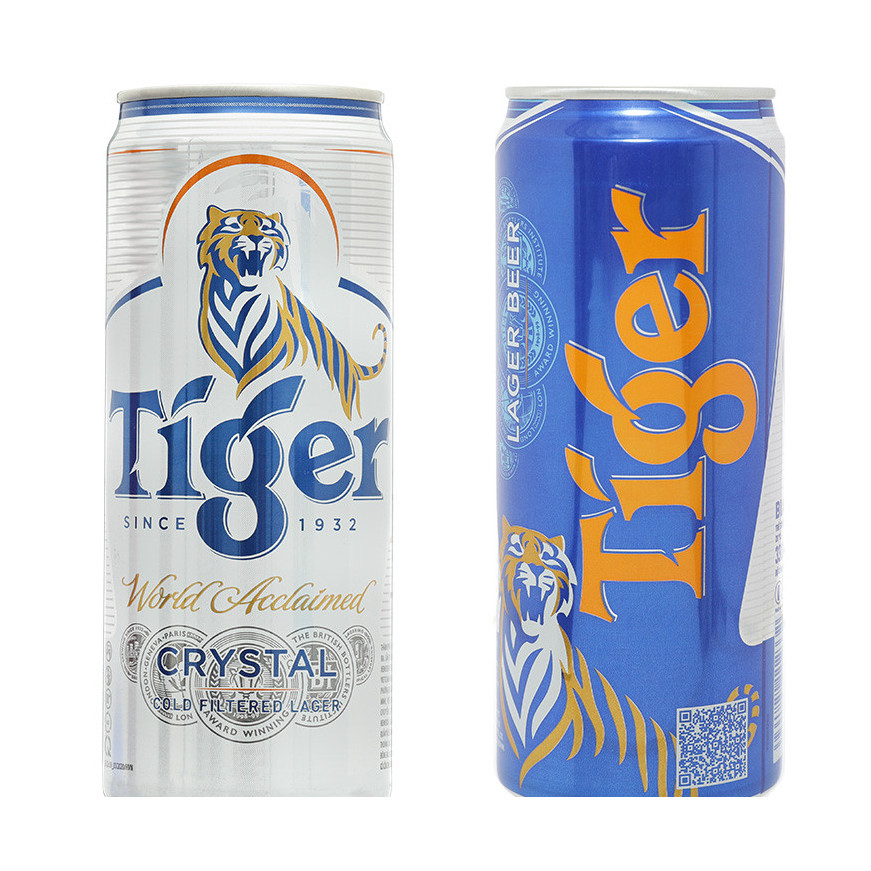 [HỎA TỐC - ƯỚP LẠNH] Bia Tiger Lon Cao 330ml - Tiger Nâu, Tiger Bạc