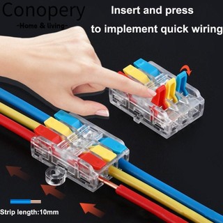 Conopery Khối đầu cuối nhanh, Đầu nối dây Mini nhỏ gọn đa năng, Đầu nối cáp điện nhanh Đầu nối dây nhỏ Điện