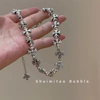 Vòng cổ chéo Hip Hop Thời trang nam nữ không phai cổ áo cặp đôi vòng cổ quà tặng