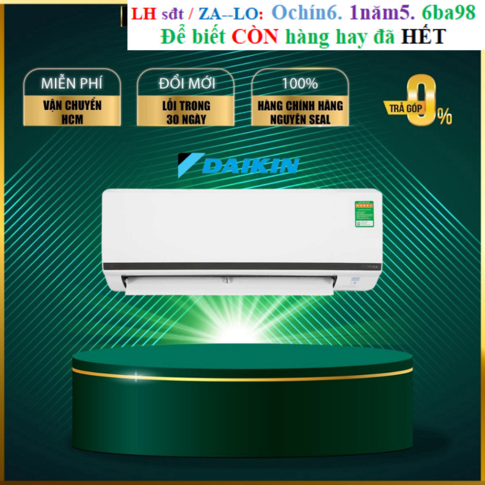 Rẻ FTKB25XVMV - Máy lạnh Daikin Inverter 1.0HP (1 Ngựa) FTKB25XVMV - BẢO HÀNH CHÍNH HÃNG TOÀN QUỐC K
