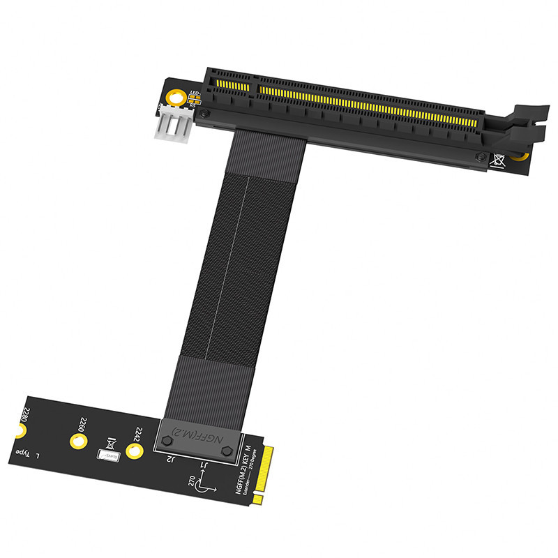 Riser M.2 NVME M Key to PCI Express 3.0 8Gbps X16 Card Đồ Họa Cáp Nối Dài PCIE16X sang NVME Adapter 
