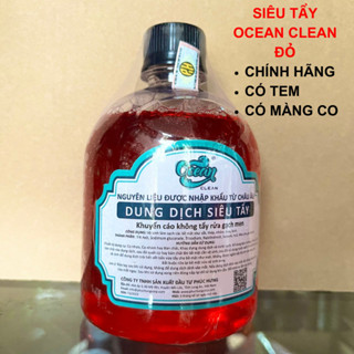 [Chính Hãng-Có Tem] Siêu Tẩy Ocean Clean Đỏ 500ML, Nước Rửa Xe Không Chạm, Tẩy Lóc Máy, Chi Tiết Máy, Tẩy Đa Năng