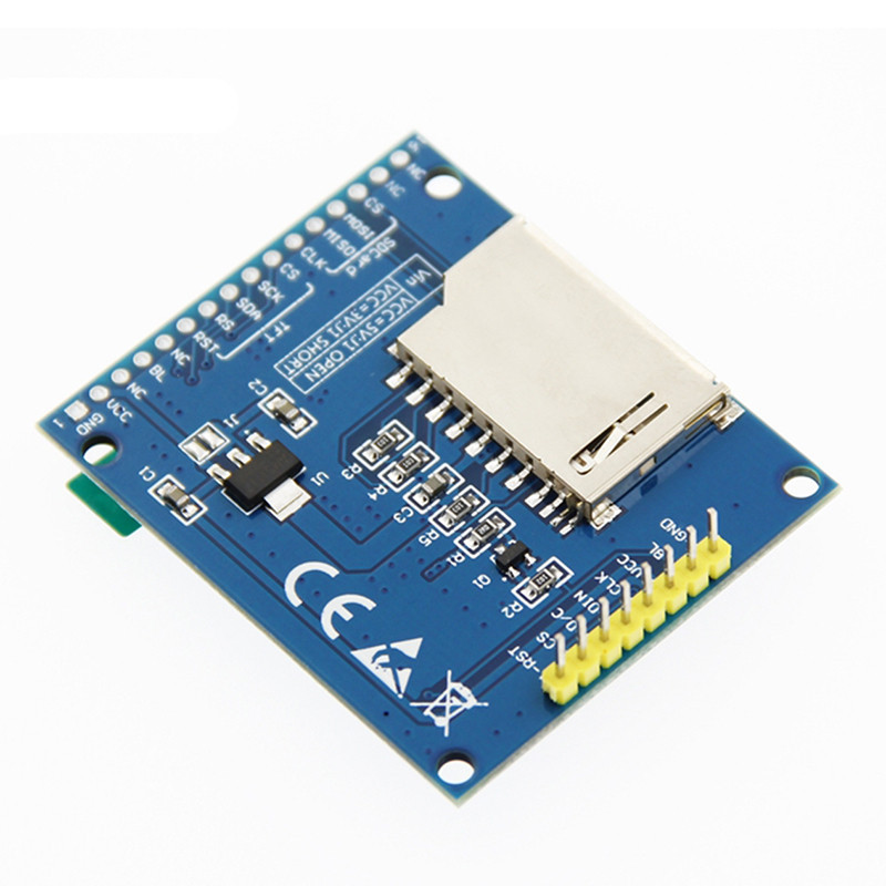 1 Chiếc IC SD Ổ Cắm Arduino 1.8 "128 * 160 1.8" 128 * 160 Serial SPI TFT Màn Hình Mô Đun LCD + PCB A