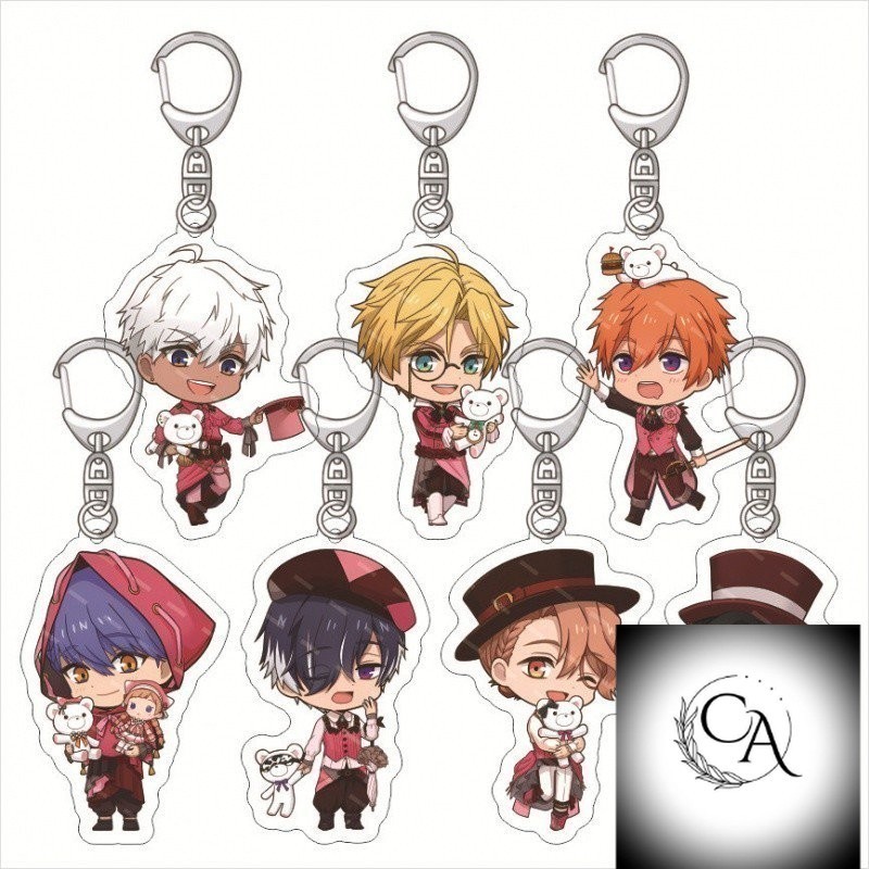 [Còn hàng] Obey Me Móc khóa Acrylic cùng phong cách Mặt dây chuyền cá nhân hóa ngoại vi Móc treo hai