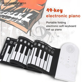 [Extremewellgen] 49 Phím Cuộn Tay Đàn Piano Di Động Có Thể Gập Lại Nhiều Màu Sắc Bàn Phím Cuộn Tay Đàn Piano Điện Chìa Khóa Mưa Sạc Trẻ Em Quà Tặng LLF