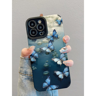 Tranh Sơn Dầu Bướm Thích Hợp Cho Apple 8plus / 14 Vỏ Điện Thoại 15 / 13 ProMax Mới Chống Rơi IPhone 11 Nam 12 Sáng Tạo 8 / 7 / XSMAX Nữ XS
