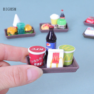 Bighsm Thu Nhỏ Eag, Chơi, Hamburger, Cola, Bộ Đồ Uống, Phụ Kiện Cảnh Mô Phỏng Martijn