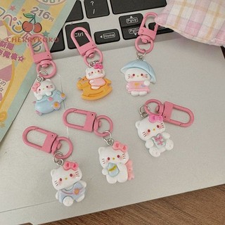 🍒🍒Cherrykoko Móc Khóa Mini Nhân Vật Hoạt Hình Hello Kitty Đáng Yêu