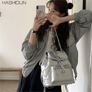 Ba lô nữ HASHIDUN Ba lô dây xích thời trang kim cương Niche