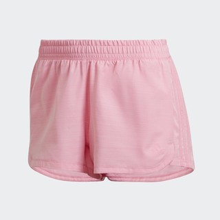 Adidas tập luyện quần short muối tiêu dệt thoi 3 sọc pacer nữ hồng hm8695