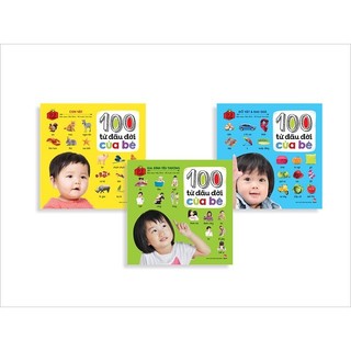 Sách - Combo 100 từ đầu đời của bé (3 quyển) [2023] (Kim Đồng)