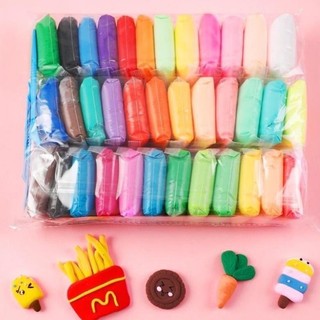 Đất nặn tự khô, đất sét siêu nhẹ 12 màu, làm Butter slime, đất nặn siêu nhẹ, slam, đất nặn thủ công