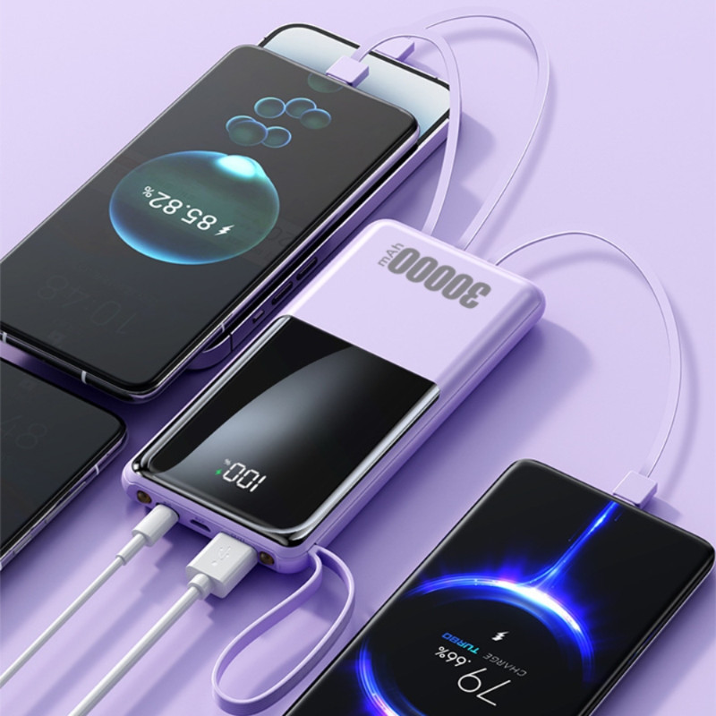 Sạc dự phòng 50000mAh, sạc nhanh hai chiều hai dây có thể tháo rời, phát sóng trực tiếp ngoài trời | BigBuy360 - bigbuy360.vn