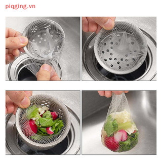 Piqging 10 / 30 / 100 chiếc lọc nước cống dùng một lần bồn rửa nhà bếp lọc túi bồn rửa tóc rác bảo quản lưới túi cống lọc nước vn