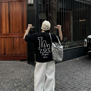 SALUTE form rộng Áo phông nữ Đen mùa hè cổ tròn áo thun girl phố outerity 100% cotton local brand Y1584