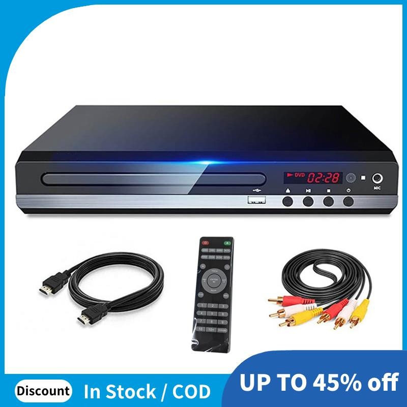 Đầu DVD 1080P HD Home DVD Player Box cho TV Tất cả các khu vực Đầu DVD CD-Disk DVD AV-Output EVD Pla
