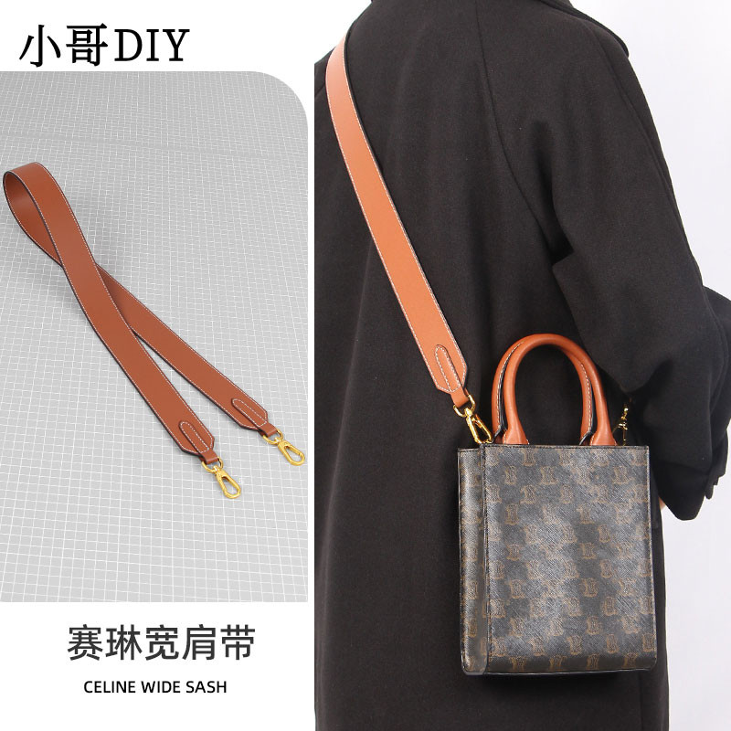 Thích hợp cho Celine Triomphe Bucket Bag Bandwide Dây đeo vai Sửa đổi celine Một vai nách đeo chéo