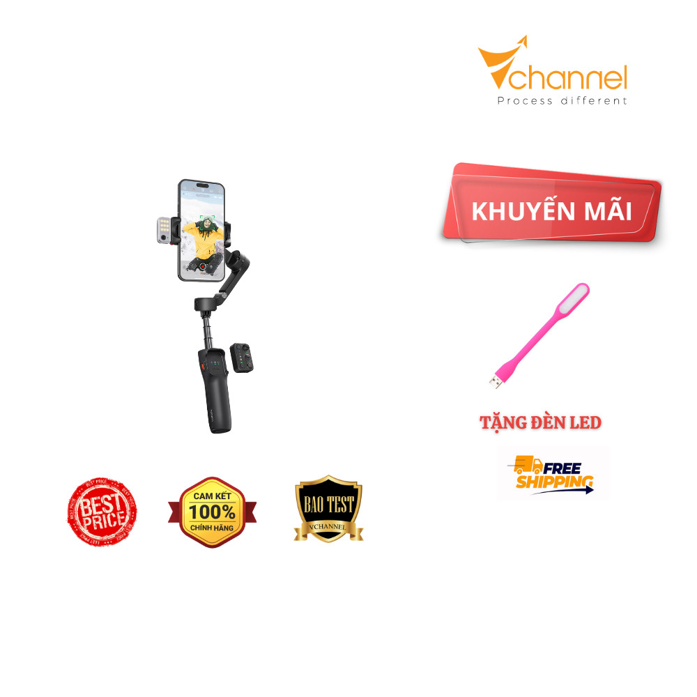 Gimbal Chống Rung 3 Trục Cho Điện Thoại Hohem iSteady V3 (Black/White)