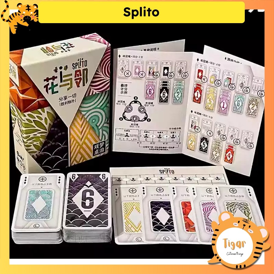 Boardgame Splito Thẻ bài vui nhộn 3-8 người Tigar