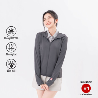 Áo chống nắng nữ SunStop Air mũ liền thoáng khí, mỏng nhẹ TOKYO.LIFE hàng dư