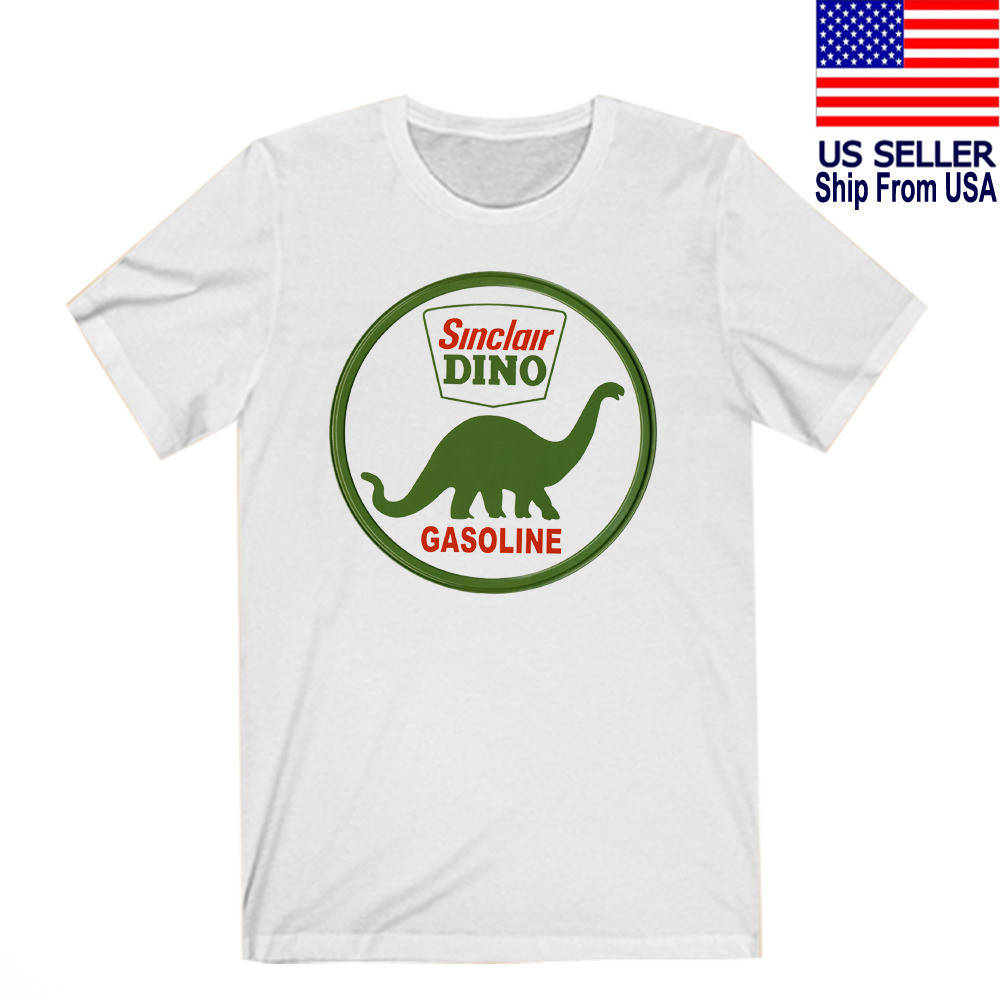 Áo thun nam màu trắng chạy xăng Sinclair Dino