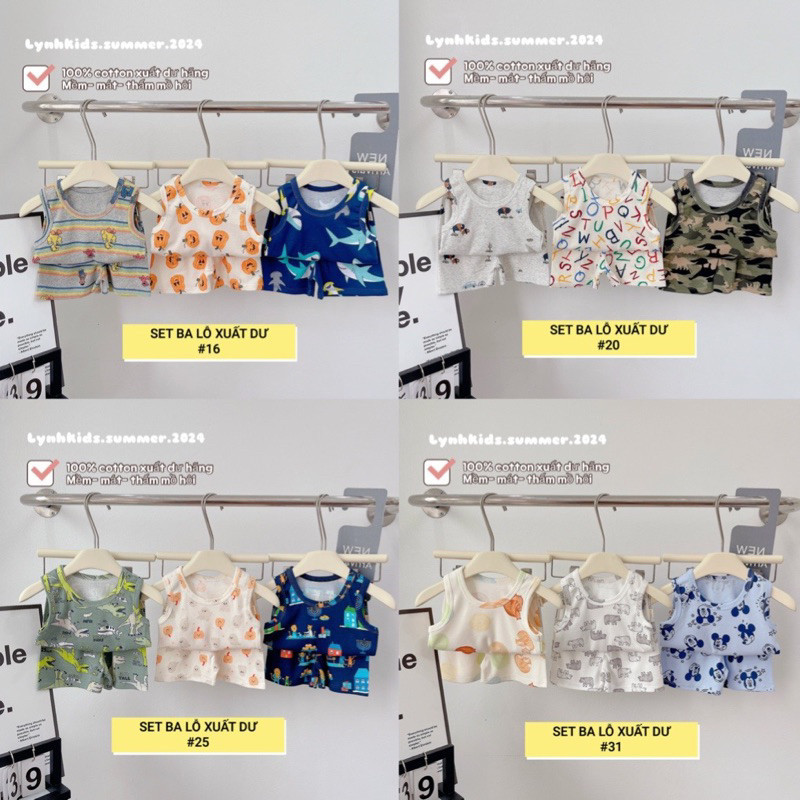 SET 3 BỘ BA LỖ XUẤT DƯ CHO BÉ