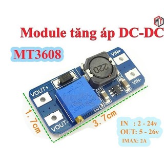 Mạch nguồn tăng áp dc mt3608 2a