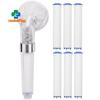 Bộ đầu vòi hoa sen cầm tay phòng tắm tiết kiệm nước với 6 bộ lọc Vòi sen cầm tay áp suất cao