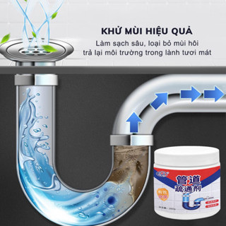 Bột Thông Cống Cực Mạnh Thông Bồn Cầu, Châụ Rửa Bát ,Xử Lý Tắc Nghẽn Đường Ống Khử Mùi Hôi Cặn Dầu Mỡ