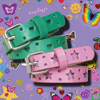 Hàn Quốc Y2K Thắt lưng nữ thời trang phong cách mới Love Star Belt All-Match