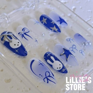 Nailbox thiết kế - phong cách y2k móng tròn bé thỏ - press on nail - lillie's store