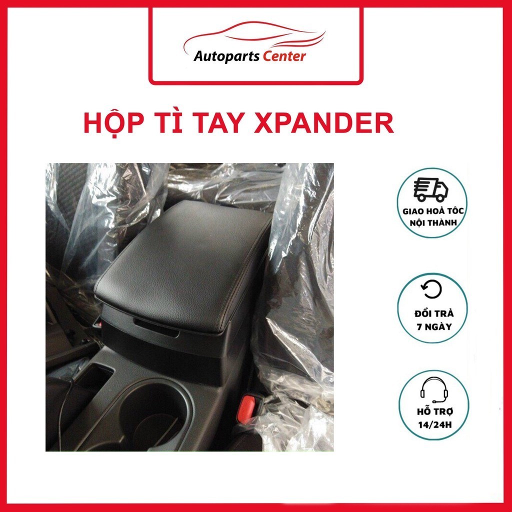 Bệ tỳ tay/Hộp tỳ tay xe Xpander Mẫu Xịn - Tích Hợp 3 Cổng Sạc CAO CẤP