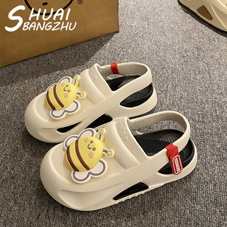 SHUAIBANGZHU  dép cross đế cao dép nữ dép đi biển Chống Trượt Đường may tỉ mỉ Đế chống trơn trượt Sang trọng Bảnh bao FBT2440XNZ 17Z240423