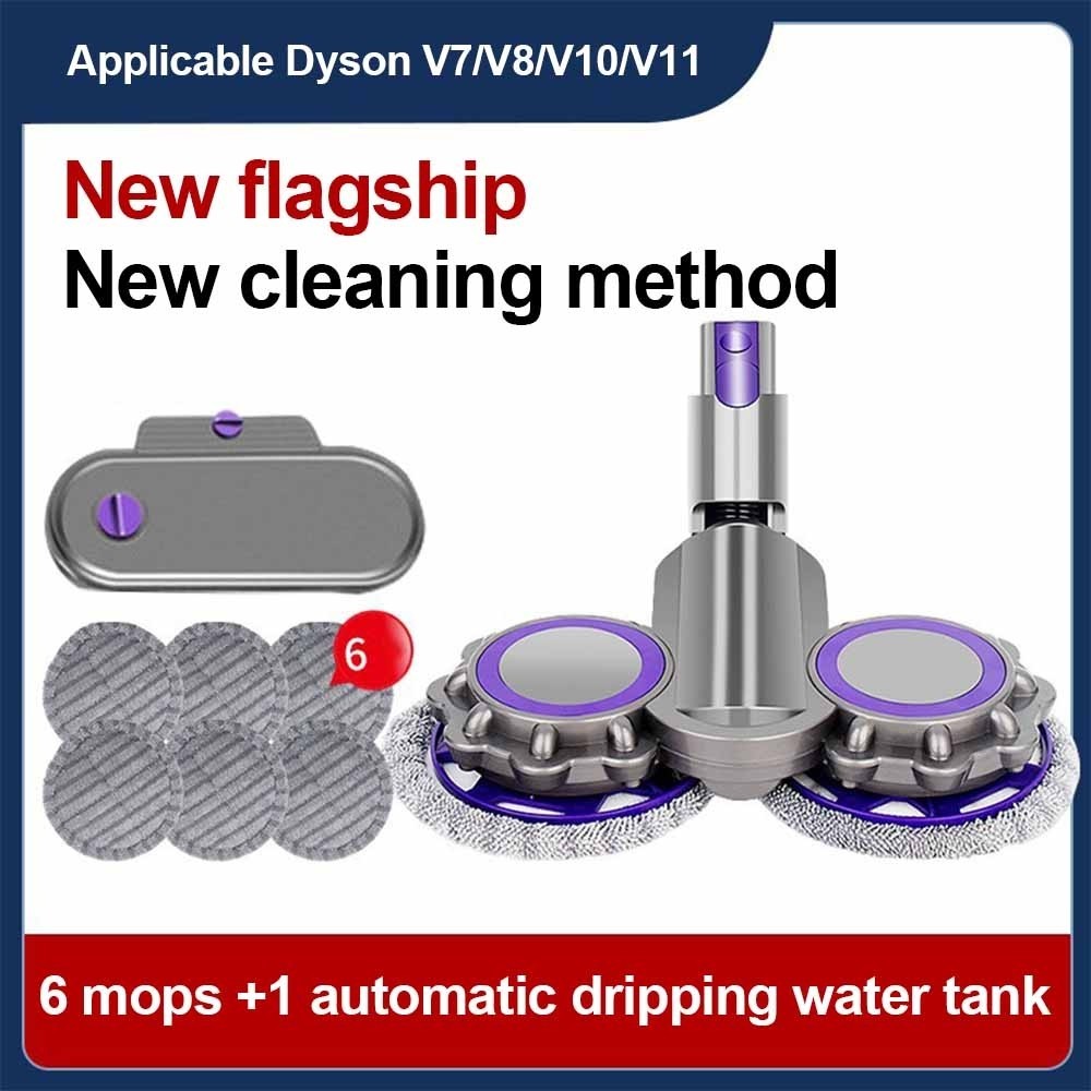 Cây Lau Nhà Đầu Cho Dyson V6 V7 V8 V10 V11 Cây Lau Nhà Miếng Lót Sợi Mềm Cây Lau Nhà Máy Hút Bụi