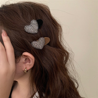Mới Phong Cách Pháp Đen Tình Yêu Retro ins Tóc Mũ Đội Đầu Nhỏ Cao Cấp Cảm Giác Kẹp Tóc Phụ Kiện