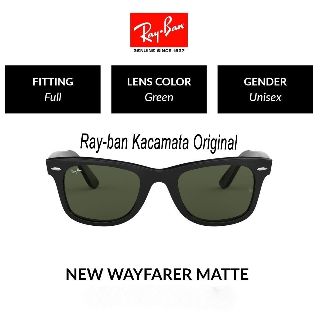 Rayban wayfarer 2140 Kính Đen Frosted Glasses No. 54