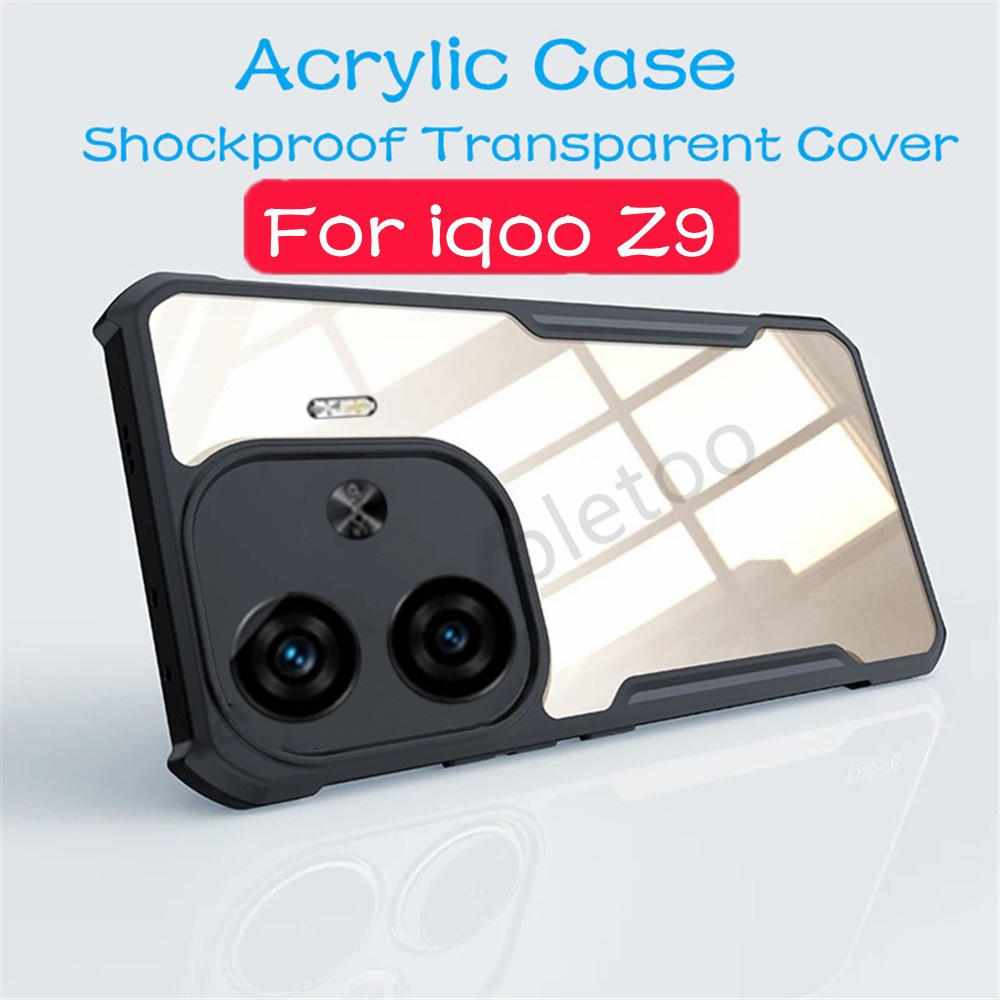 Ốp Lưng Cho Vivo iqoo Z9 X Z9X Z9 Turbo Z9Turbo iqooZ9X iqooZ9Turbo V2361A V2353A V2352A Ốp Lưng TPU Trong Suốt Vỏ Điện Thoại Acrylic Giáp Chống Sốc Ốp Lưng
