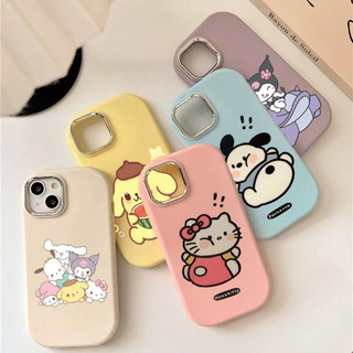 Tương Thích Cho Vivo V29 Pro V27 V20 Pro V23 V21S V21 4G 5G V15 IQOO 11 10 Pro 5G Z5 Neo 5 SE Vỏ Điện Thoại Chất Lỏng Mềm Đơn Giản Hoạt Hình Dễ Thương Hello Kitty Vỏ Ốp Lưng Ống Kính Kim Loại