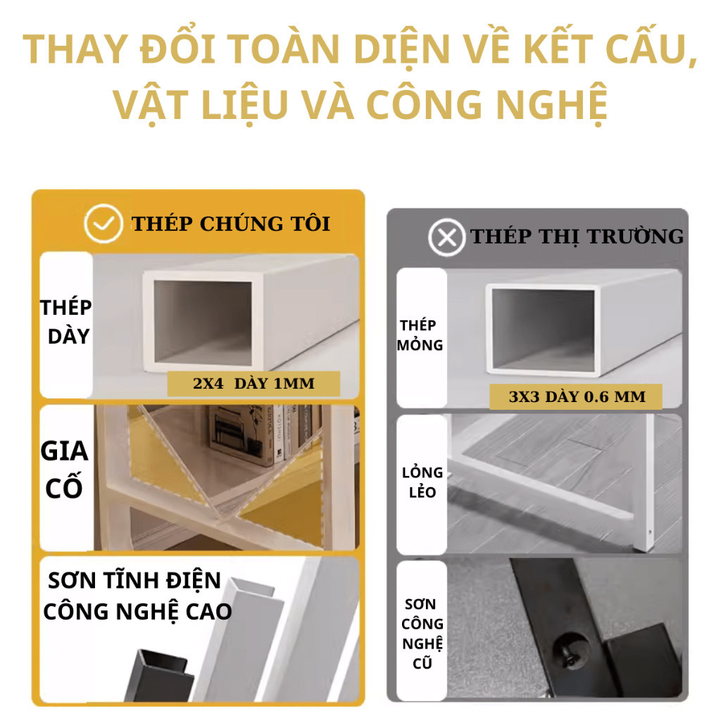 Bàn học sinh cấp 2, bàn chân sắt có kệ lớn, bàn học màu sắc đa dạng, chân thép sơn tĩnh điện, gỗ MDF dày 15mm | BigBuy360 - bigbuy360.vn