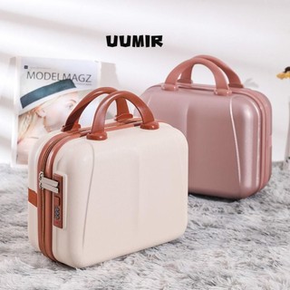 UUMIR Vali du lịch, Vali cầm tay ABS 14 inch, Hộp hành lý du lịch Mini cầm tay dành cho nữ