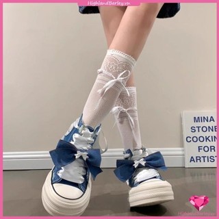 Giày vải cao cấp mới Denim Bow Nữ 2024 Giày thể thao sinh viên