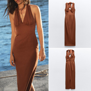 Zara Summer Sản phẩm mới Váy không tay gợi cảm dành cho nữ 2197729