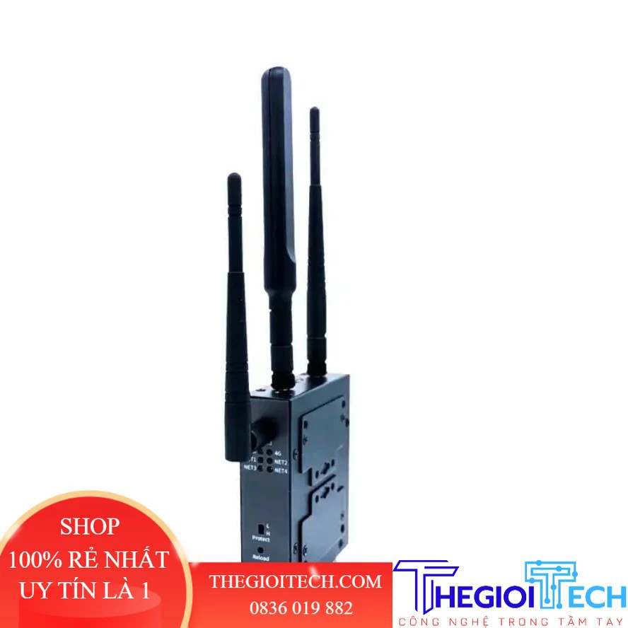 Bộ định tuyến DTU MQTT HF8104 Din Rail Công nghiệp Linux M2M WiFi 4G Dữ liệu Ethernet Truyền trong suốt - HF8104G