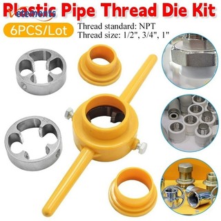 6 cái / bộ npt thread tap die - water pipe die plumbing pvc thread tool - bộ khuôn tròn cho ống bơm tap die hand tool