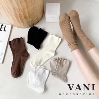 TAT00006 - Tất Nhún Gân To Hàn Quốc Nam Nữ Cơ Bản - Vani Store