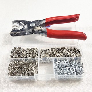 Kìm bấm cúc và vá áo kim loại, dụng cụ kìm bấm khuy kèm cúc bấm 9.5mm thép không gỉ  | Gấu Hair