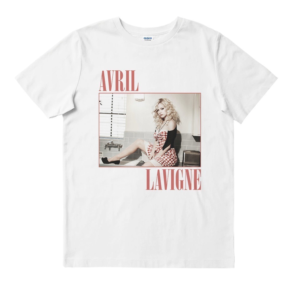 Áo thun Cotton in hình thời trang Avril LAVIGNE | Với Ban Nhạc In Merch Song Unisex Me