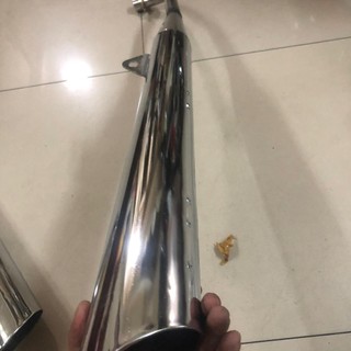 Pô wave cổ inox moc cam xang noi dùng cho wave nhỏ