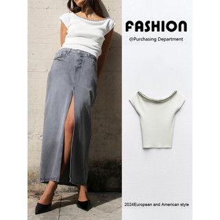 Zara2024 mùa hè sản phẩm mới nữ bóng phụ kiện kim phẳng top 3920028 250